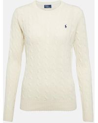 Polo Ralph Lauren - Cable-Knit Cashmere And Wool Sweater - Lyst