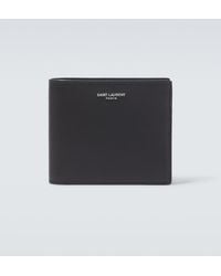 Saint Laurent - Leather Bifold Wallet - Lyst