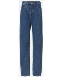 KHAITE - High-Rise Tapered Jeans Corben - Lyst