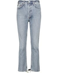Agolde - Riley High-rise Straight Cropped Jeans - Lyst