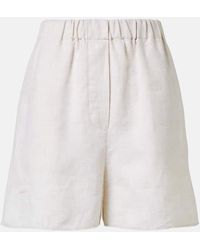Loro Piana - Angelo Linen Bermuda Shorts - Lyst