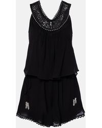 Isabel Marant - Nilany Beaded Silk Romper - Lyst