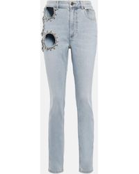 Area - Jean a taille haute a ornements - Lyst
