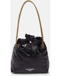 Balenciaga - Crush Mini Leather Tote Bag - Lyst