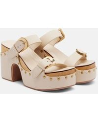 Zimmermann - Alight Studded Leather Platform Sandals - Lyst