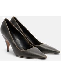 The Row - Liisa Three Leather Pumps - Lyst