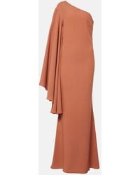‎Taller Marmo - Sifnos One-shoulder Crepe Cady Gown - Lyst