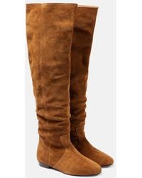 Isabel Marant - Stiefel Solya Aus Veloursleder - Lyst