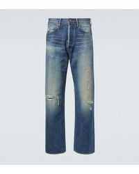 Visvim - Jeans Rectos Social Sculpture 01 Con Efecto Desgastado - Lyst