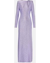 Oscar de la Renta - Robe Aus Lame - Lyst