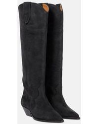 Isabel Marant - Denvee Suede Knee-High Boots - Lyst