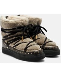 Inuikii - Curly Rock Studded Shearling Snow Boots - Lyst