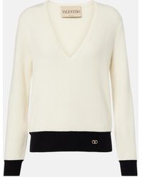 Valentino Garavani - Vlogo Wool-Blend Sweater - Lyst