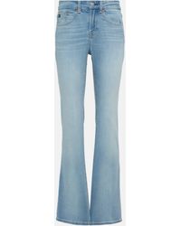 AG Jeans - Embroidered Flared Jeans - Lyst