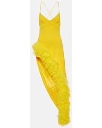 David Koma - Asymmetrical Ruffled Hem Cami Dress - Lyst