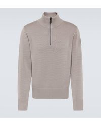 Canada Goose - Rosseau Wool Half-zip Sweater - Lyst