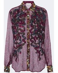 Dries Van Noten - Embellished Embroidered Shirt - Lyst