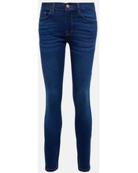FRAME - High-Rise Jeans Le Skinny de Jeanne - Lyst