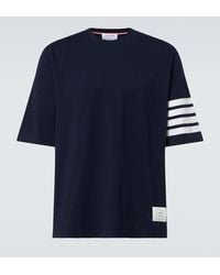 Thom Browne - 4-Bar Cotton Jersey T-Shirt - Lyst