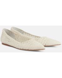 Gabriela Hearst - Milos Woven Leather Ballet Flats - Lyst