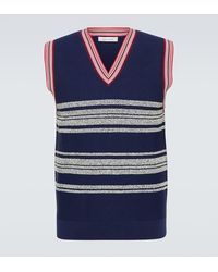 Wales Bonner - Shade Striped Sweater Vest - Lyst