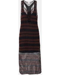 Anna Kosturova - Pimento Striped Cotton Minidress - Lyst