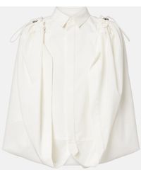 Sacai - Gathered Shirt - Lyst