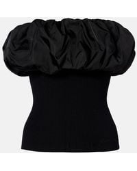 Ganni - Top Drapeado - Lyst