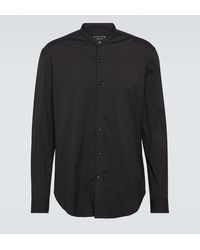 Giorgio Armani - Icon Cotton-blend Poplin Shirt - Lyst