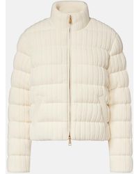 Moncler - Wool And Cashmere Down Jacket - Lyst