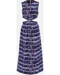Altuzarra - Ashima Cutout Cotton-blend Midi Dress - Lyst
