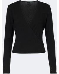 Leset - Lauren Jersey Wrap Top - Lyst