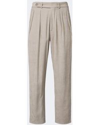 Giorgio Armani - Pleated Straight Pants - Lyst