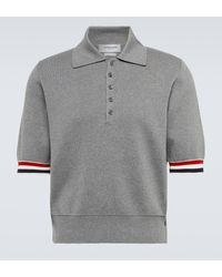 Thom Browne - Cotton Knit Polo Shirt - Lyst