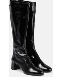 Aquazzura - Saint Honore 50 Leather Knee-high Boots - Lyst