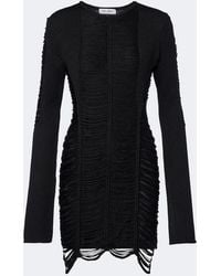 The Attico - Fringed Minidress - Lyst