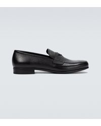 Prada Loafers aus Saffiano-Leder - Schwarz
