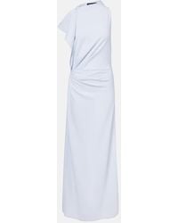 Proenza Schouler - Devyn Crepe Draped Maxi Dress - Lyst