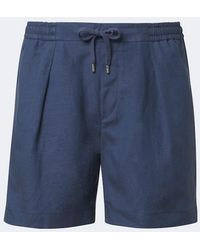 Ralph Lauren - Silk And Linen Shorts - Lyst