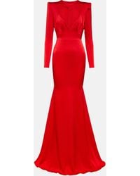 Alex Perry - Garland Cutout Satin Crepe Gown - Lyst