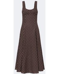 Faithfull the Brand - Esme Polka-Dot Linen Midi Dress - Lyst