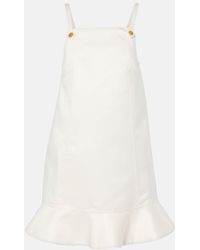 Ganni - Duchess Satin Minidress - Lyst