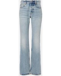 Saint Laurent - Nico High-Rise Straight Jeans - Lyst