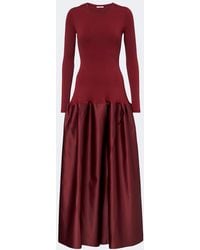 FFORME - Catrin Jersey And Duchesse Satin Maxi Dress - Lyst