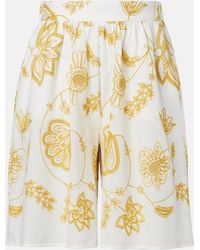 Eres - Chandra Embroidered Cotton-Blend Bermuda Shorts - Lyst
