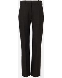 The Row - Selvie Cotton-Blend Straight Pants - Lyst