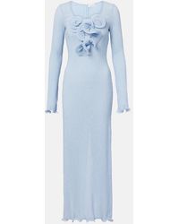 Magda Butrym - Floral-Applique Maxi Dress - Lyst