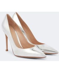 Gianvito Rossi - Gianvito 105 Metallic Leather Pumps - Lyst