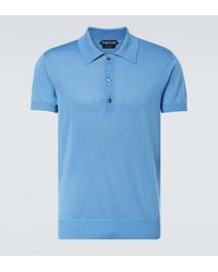 Tom Ford - Silk And Linen Polo Sweater - Lyst