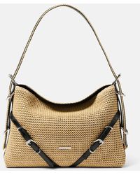 Givenchy - Voyou Medium Raffia Shoulder Bag - Lyst